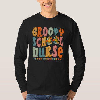 Groovy School Krankenschwester farbenfrohe Daisy z T-Shirt