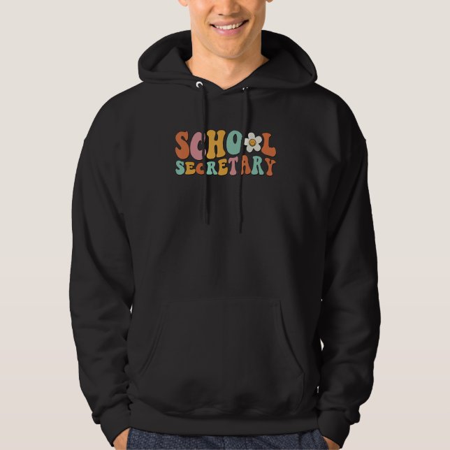 Groovy School Secretary Administrative Assistant O Hoodie (Vorderseite)