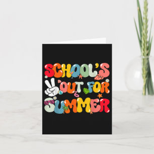 Groovy Schools für Abschluss im Sommer Karte