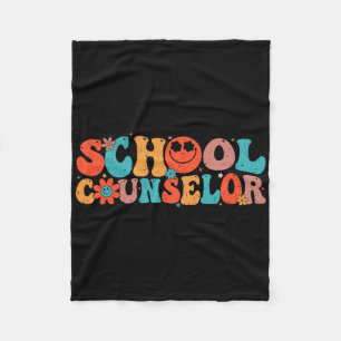 Groovy Schulberater Zurück zur Schule Lehrer Cou Fleecedecke