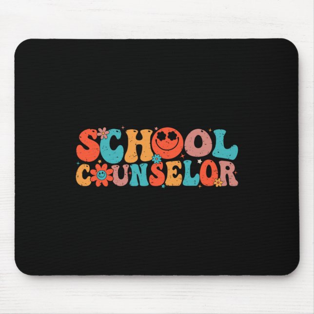 Groovy Schulberater Zurück zur Schule Lehrerberatu Mousepad (Vorne)