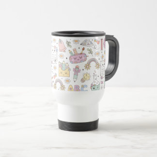 Groovy Schuldesign-Thema Reisebecher
