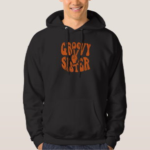 Groovy Schwester 70er Ästhetik Nostalgie 1970er Re Hoodie