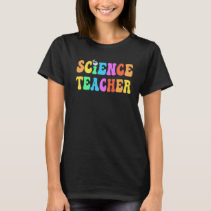 Groovy SCIENCE TEACHER Technology Lehrer STEM Squ T-Shirt