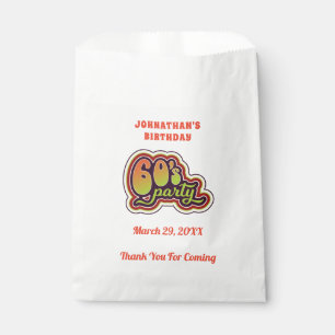 Groovy Sechzigerjahre Gastgeschenk-Taschen Geschenktütchen