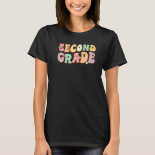 Groovy Second Grade Student 2. Klasse Lehrer zurüc T-Shirt