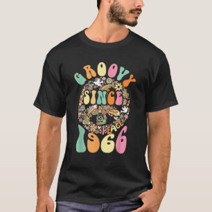 Groovy seit 1966 Peace for Vintag Birthday Party T-Shirt
