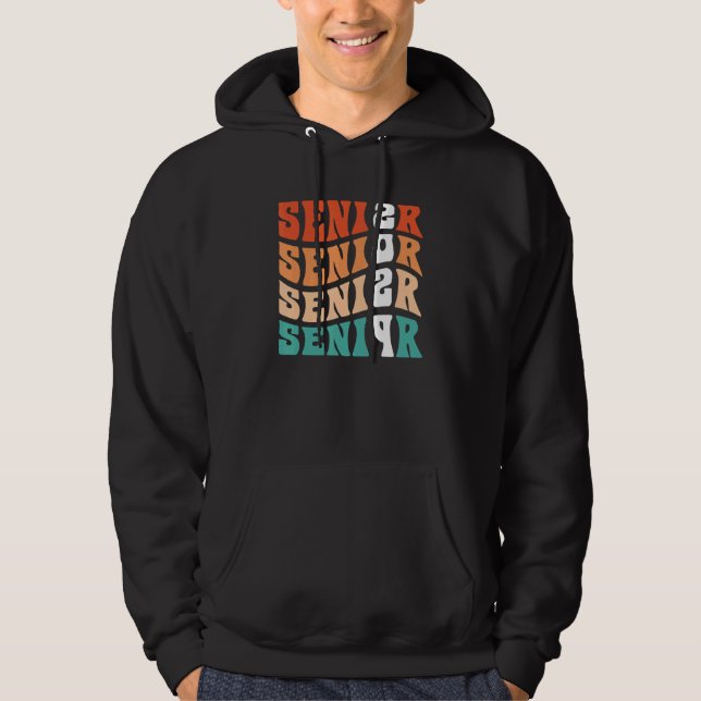 Groovy Senior 2029 Graduation  My Last First Day S Hoodie (Vorderseite)