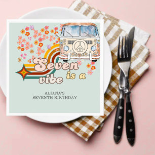 Groovy Seven ist ein lebendiger Tag, Van 7. Geburt Serviette