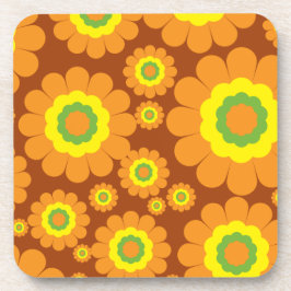 Groovy Seventies Blume Untersetzer