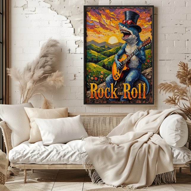 Groovy Shark, Golden Hour Jam Poster (Von Creator hochgeladen)