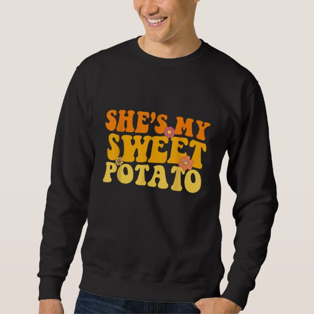 Groovy She's My Sweet Potato I YAM Couple's Matchi Sweatshirt (Vorderseite)