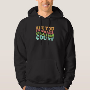 Groovy sieht Sie vor dem Gericht für geringfügige Hoodie