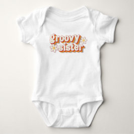 Groovy Sister Baby Bodysuit | Retro Daisy Blume P Strampler