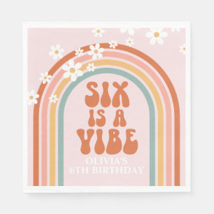 Groovy Six ist eine Stimmung daisy Regenbogen 6. G Serviette