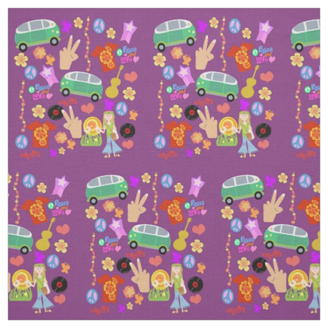 Groovy-Sixties-Mega-Muster Stoff (Muster)
