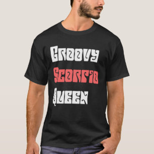 Groovy Skorpion Königin Hippie Vintage Sternzeiche T-Shirt