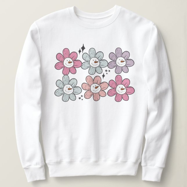 Groovy Snowmen Sweatshirt (Design vorne)