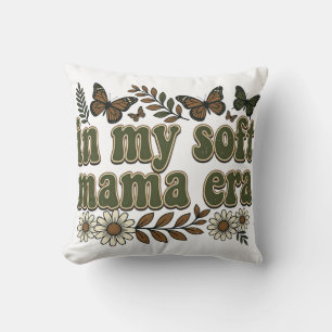Groovy Soft Mama Ära Distressed Ästhetik Grafik Kissen