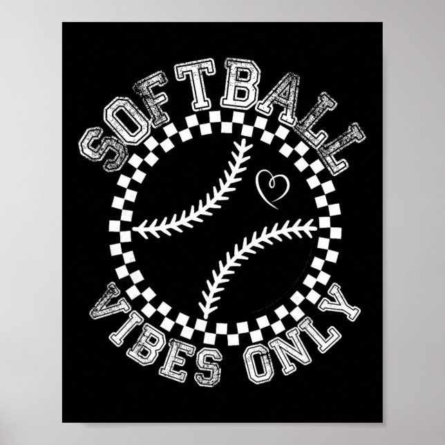 Groovy Softll Damen Mädchen Softll  Poster (Vorne)