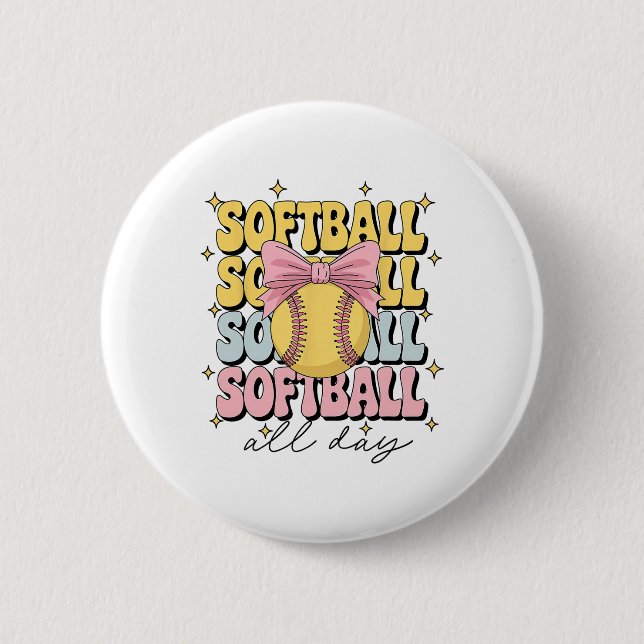 Groovy Softll Kokette Schleife Softll Liebhaber So Button (Vorderseite)