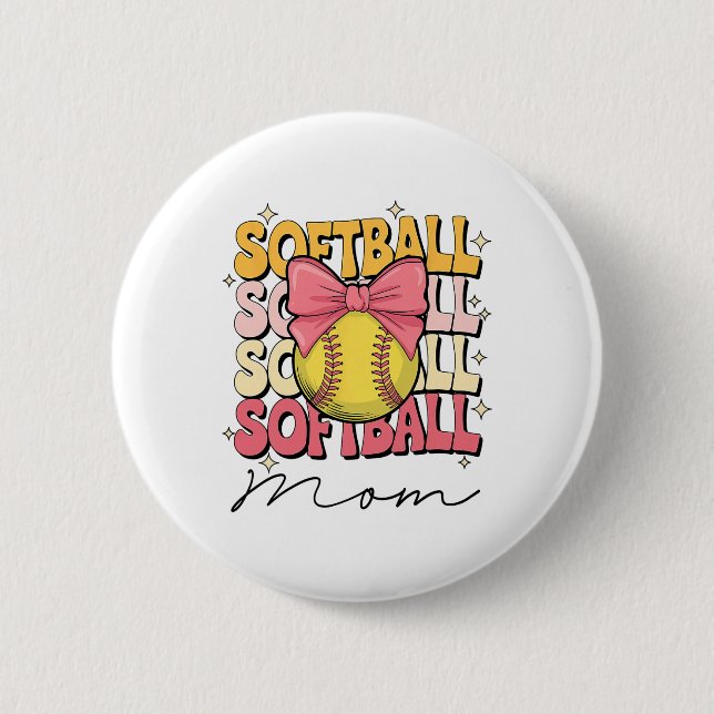 Groovy Softll Mama Mutter Kokette Schleife Softll  Button (Vorderseite)