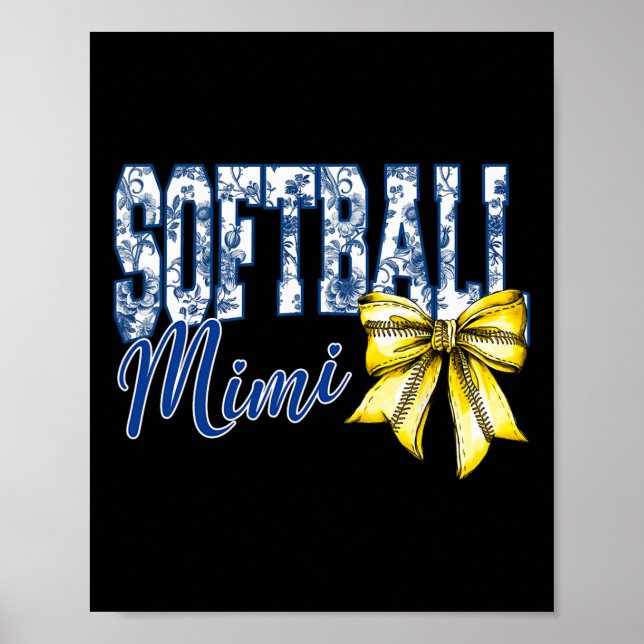 Groovy Softll Mimi Blau Chinoiserie Koks Bow G Poster (Vorne)
