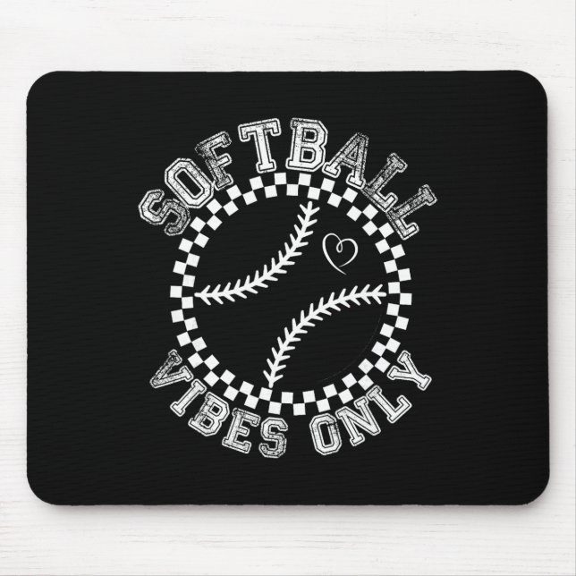 Groovy Softll Womens Girls Softll  Mousepad (Vorne)