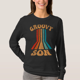 Groovy Son 70er Ästhetische Nostalgie in den 1970e T-Shirt