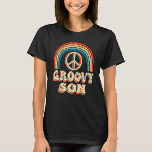Groovy Son 70er Ästhetische Nostalgie in den 1970e T-Shirt