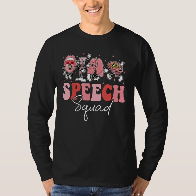 Groovy Speech Therapy Sprachtherapeut  T-Shirt (Vorderseite)