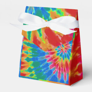 Groovy Spiral Regenbogen Tie Dye Geschenkschachtel
