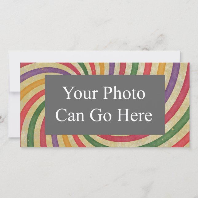 Groovy Spiral Sunbeam Ray Swirl Design grungy (Vorderseite)