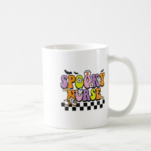 Groovy Spooky Nurse Retro Halloween Nurse Fall Scr Kaffeetasse