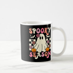 Groovy Spooky Season Niedlich Ghost Pumpkin Hallow Kaffeetasse