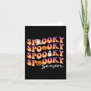 Groovy Spooky Season niedlich Pumpkin Halloween Karte