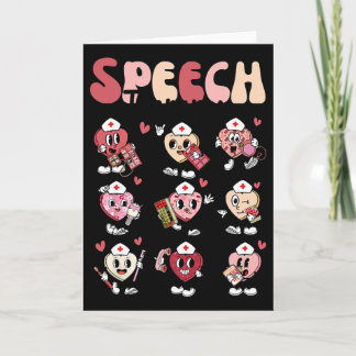 Groovy Sprachtherapie Valentinstag Herz Slp Va Karte