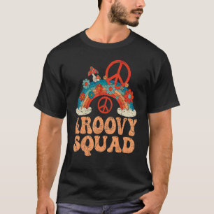 Groovy Squad 70er Ästhetische Nostalgie Retro 70er T-Shirt