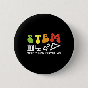 Groovy Stem-Lehrer Anerkennung Stem-Lehre Button