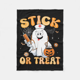 Groovy Stick or Leckerei Funny Halloween Kostüm Nu Fleecedecke