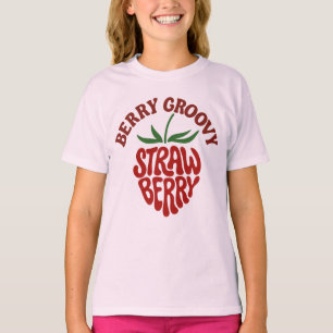 Groovy Strawberry Retro 70er Vibes T-Shirt