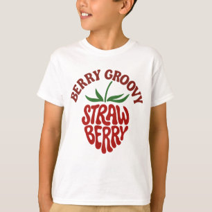 Groovy Strawberry Retro 70er Vibes T-Shirt