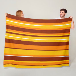 Groovy Streifen mit Vintagem Retro Fleecedecke