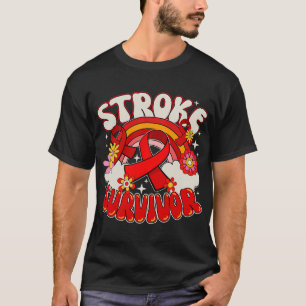 Groovy Stroke Survivor Stroke Awareness Montag T-Shirt