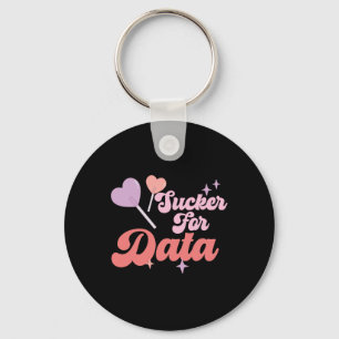 Groovy Sucker für Daten Bcba Valentinstag Verhalte Schlüsselanhänger