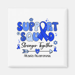 Groovy Support Squad Blaues Band Ataxie-Bewusstsei Magnet