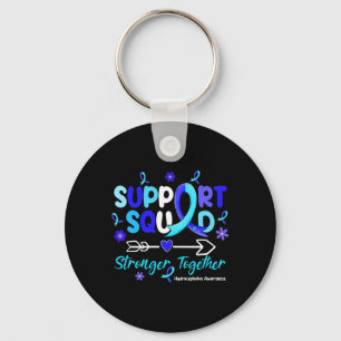Groovy Support Squad Blue Ribbon Hydrocephalus Awa Schlüsselanhänger