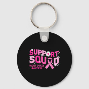 Groovy Support Squad Breast Cancer Awareness Pink Schlüsselanhänger