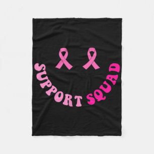 Groovy Support Squad Brustkrebs Bewusstsein 2 Kind Fleecedecke