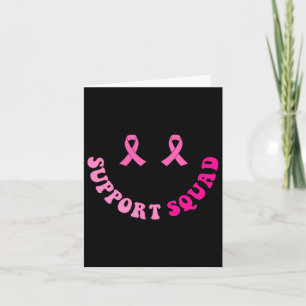 Groovy Support Squad Brustkrebs Bewusstsein 2 Kind Karte